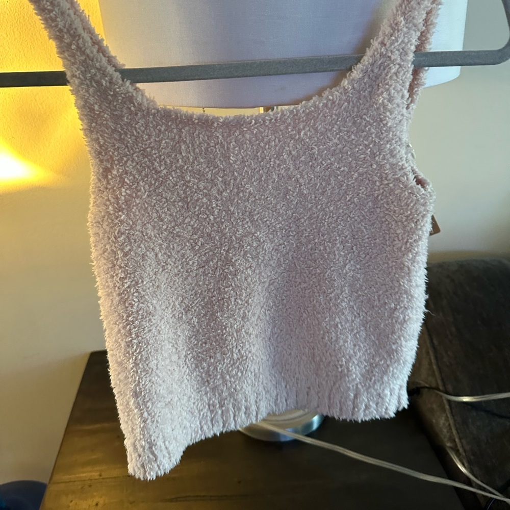Skims fuzzy top new beige